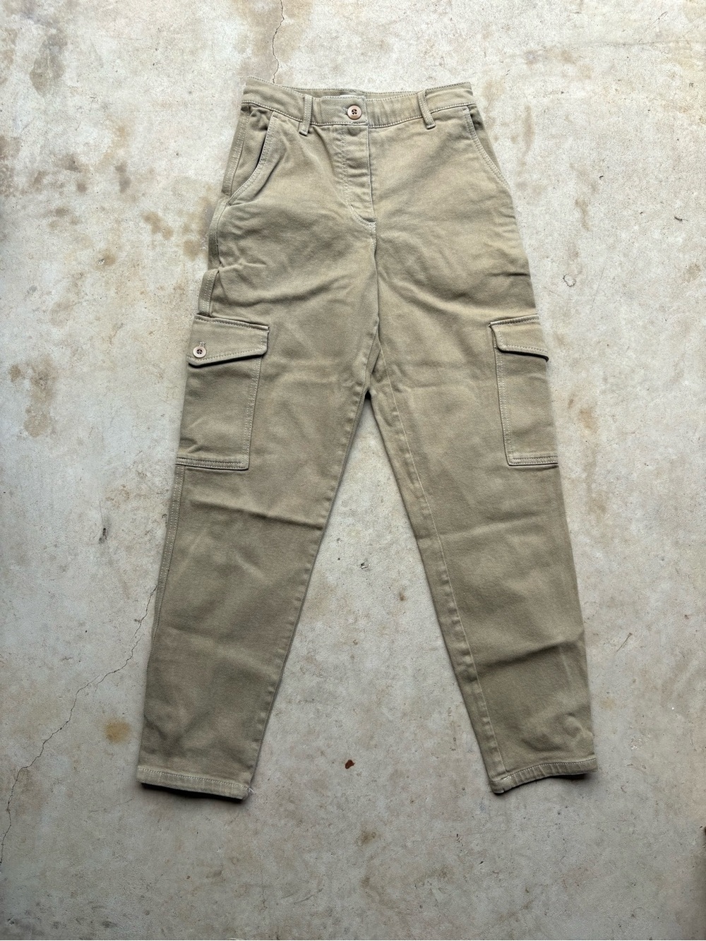 #39 Wilfred Free Tan Hi Waisted Cargo Pants